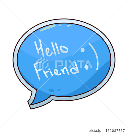 illustration of Hello friend chat 131087737