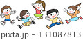 かけっこする子供たちのイラスト 131087813