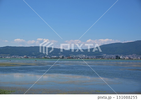 夏の諏訪湖 長野 夏の諏訪湖 長野 131088255