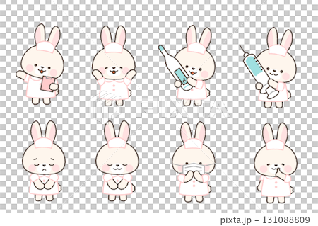 白兔護理師姿勢組 1 131088809