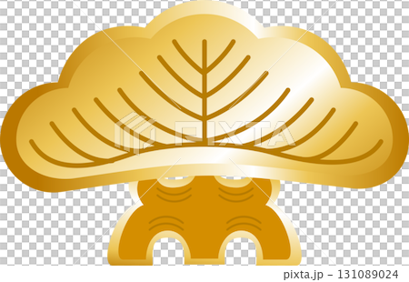 日式松樹 松樹，竹子，李子，幸運符，新年 向量插圖 131089024