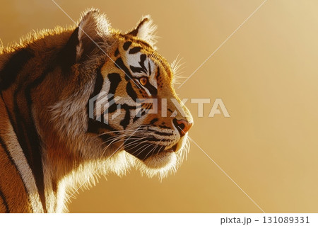 Majestic Tiger Portrait in Warm Light Majestic Tiger Portrait in Warm Light 131089331