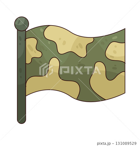 illustration of Military Flag 131089529