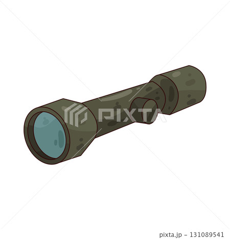 illustration of tactical flashlight illustration of tactical flashlight 131089541