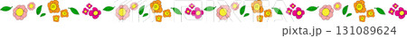The Flower Boarder line  cartoon style for decor concept 131089624