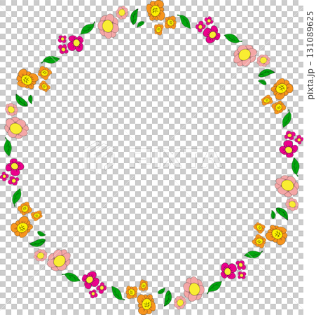 The Flower Boarder line cartoon style for decor concept The Flower Boarder line cartoon style for decor concept 131089625