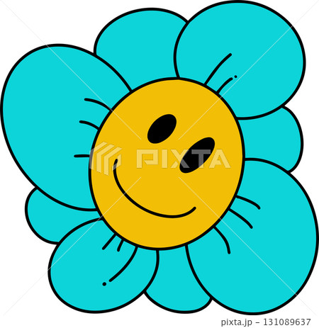 The Flower cartoon style for decor concept 131089637