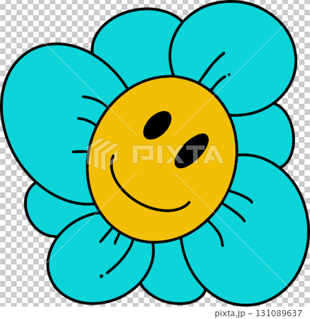 The Flower cartoon style for decor concept 131089637