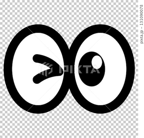 ウィンクしている目のアイコンイラスト ウィンクしている目のアイコンイラスト 131090078