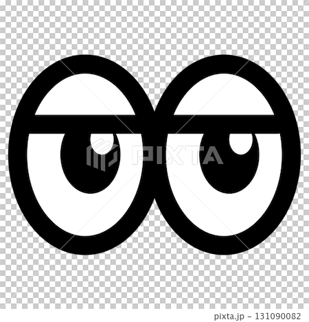 半眼の目のアイコンイラスト 131090082