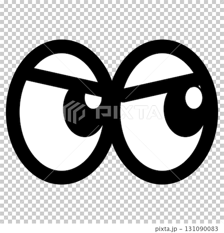 Angry eye icon illustration 131090083