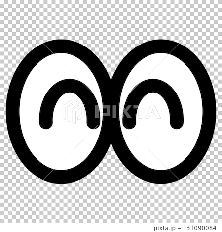 Happy eye icon illustration 131090084