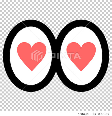 Heart eye icon illustration 131090085