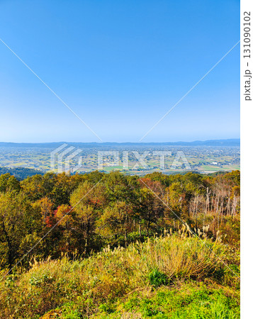 散居村展望広場から砺波平野の眺め 散居村展望広場から砺波平野の眺め 131090102