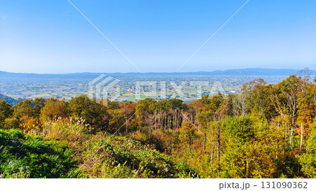 散居村展望広場から砺波平野の眺め 散居村展望広場から砺波平野の眺め 131090362