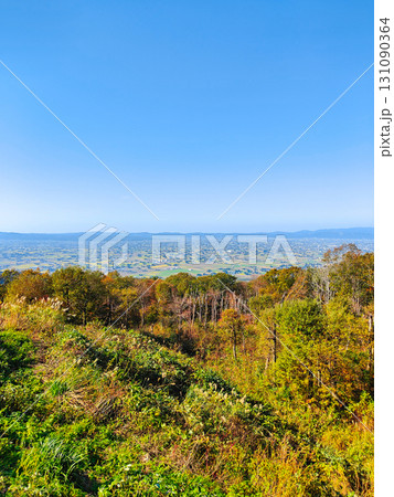 散居村展望広場から砺波平野の眺め 131090364