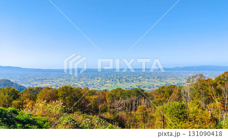 散居村展望広場から砺波平野の眺め 散居村展望広場から砺波平野の眺め 131090418