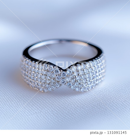 Elegant Bypass Diamond Ring Design with Open Setting and Sparkling Detail Elegant Bypass Diamond Ring Design with Open Setting and Sparkling Detail 131091145