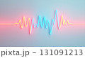 3D Heart Rate Monitor Icon in Pastel Colors for Healthcare and Wellness Designs 131091213