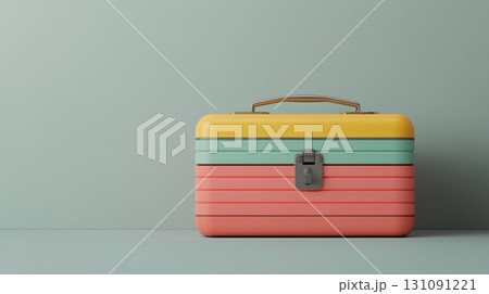 Colorful 3D Toolbox Representation for Engineers and Creators on Minimal Background 131091221