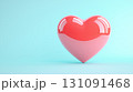 3D Heart Icon in Pastel Colors Perfect for Health and Wellness Concepts 131091468