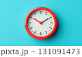 Colorful 3D Icon of a Clock in Pastel Background Representing Low Speed Zone 131091473