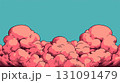 Colorful Comic Style Cloud Background with Dynamic Elements for Creative Projects 131091479