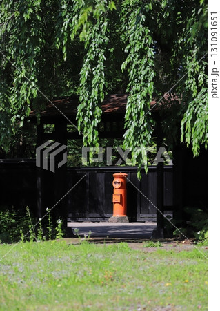 秋田　仙北　丸ポストのある風景（角館重伝建地区） 131091651