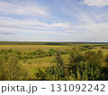 Beautiful distant landscape of forest, river, fields of the middle zone 131092242
