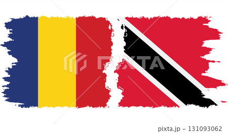 Trinidad and Tobago and Romania grunge flags connection vector Trinidad and Tobago and Romania grunge flags connection vector 131093062