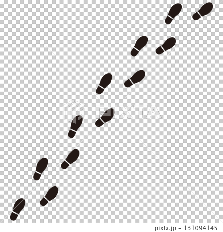 人の足跡のイラスト 131094145