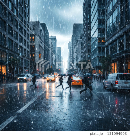 ゲリラ豪雨 131094998