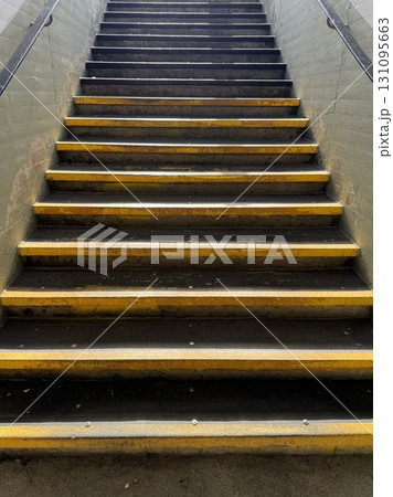 Staircase Incorporating Safety Edges for Enhanced Safety in an Urban Environment 131095663