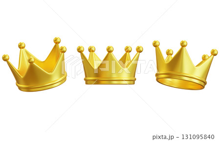 gold crown 3D icon graphic gold crown 3D icon graphic 131095840
