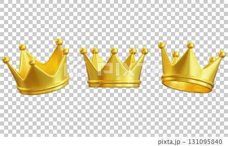 gold crown 3D icon graphic gold crown 3D icon graphic 131095840