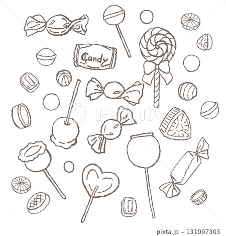キャンディーのイラスト 線画 キャンディーのイラスト 線画 131097303