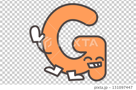 アルファベットのGのイラストでかわいいキャラクターの学習素材 Alphabet Letter G アルファベットのGのイラストでかわいいキャラクターの学習素材 Alphabet Letter G 131097447