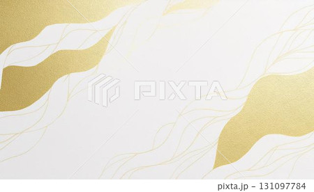 白と金の上品な背景 白と金の上品な背景 131097784