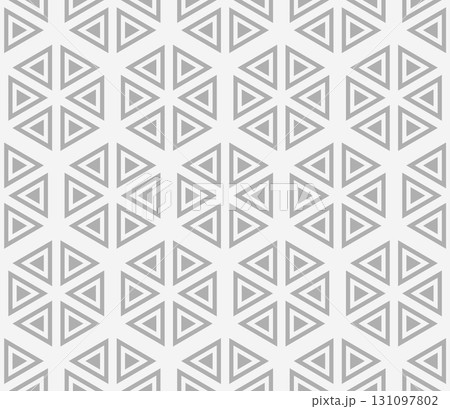 Seamless geometric triangle pattern. Minimalist gray abstract background Seamless geometric triangle pattern. Minimalist gray abstract background 131097802
