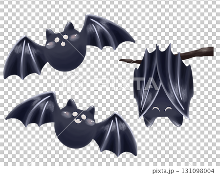 飛ぶコウモリと眠るコウモリのセット 飛ぶコウモリと眠るコウモリのセット 131098004