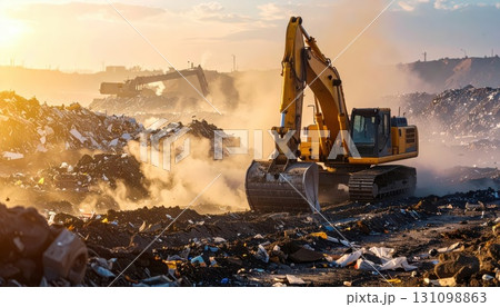 《AI画像》広大なゴミ捨て場 《AI画像》広大なゴミ捨て場 131098863