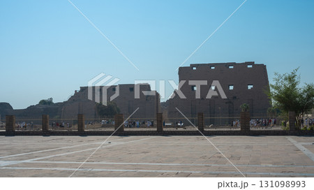 Ancient ruins of Karnak Temple in Luxor, Egypt 131098993