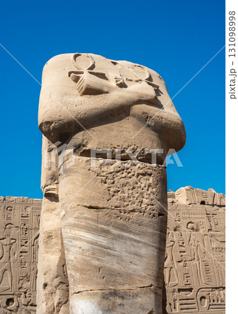 Ancient ruins of Karnak Temple in Luxor, Egypt 131098998