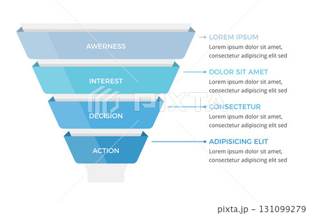 Marketing Funnel Infographic Template 131099279