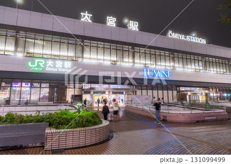 《埼玉県》大宮駅前・都市夜景 131099499