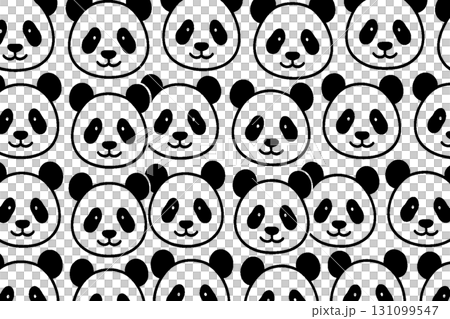 パンダの顔 131099547
