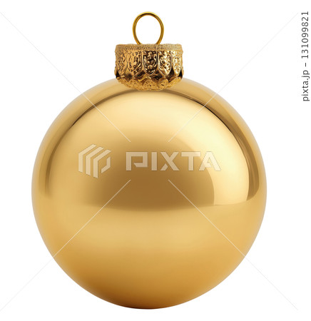 Yellow Christmas Ball Ornament Yellow Christmas Ball Ornament 131099821