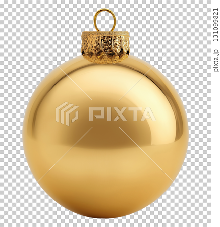 Yellow Christmas Ball Ornament Yellow Christmas Ball Ornament 131099821