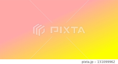 ピンクと黄色のグラデーション背景素材イラスト 131099962