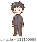 笑顔の男子学生（学ラン制服） 131100099